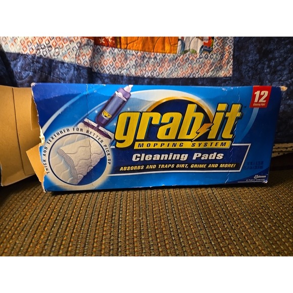 Other - New GRAB IT Mopping System Cleaning Refill Pads Box of 12 Discontinued